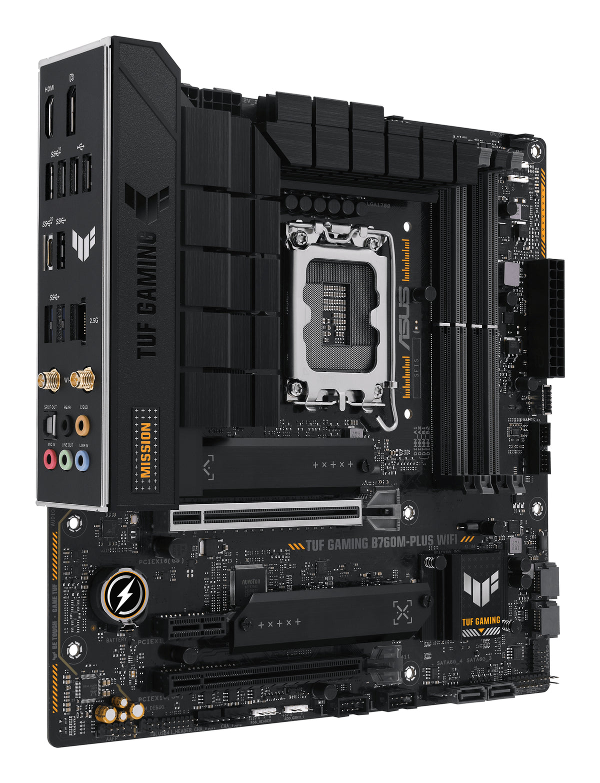 ASUS TUF GAMING B760M-PLUS – Mainboard – LGA 1700, Intel B760, mATX, DDR5