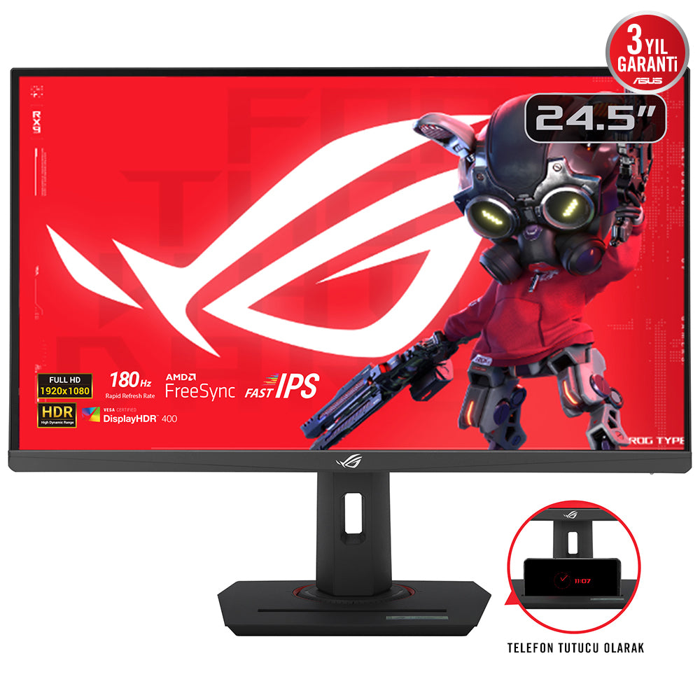 ASUS ROG Strix XG259CS – 24,5", 1920 × 1080 (Full HD), IPS, 180 Hz, USB-C 8 W, HDR10