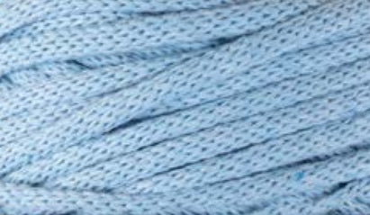 GLOREX Makramee-Kordel Hellblau – Ø 3 mm, 250 g, 63 m, Baumwolle/Polyester/Viskose