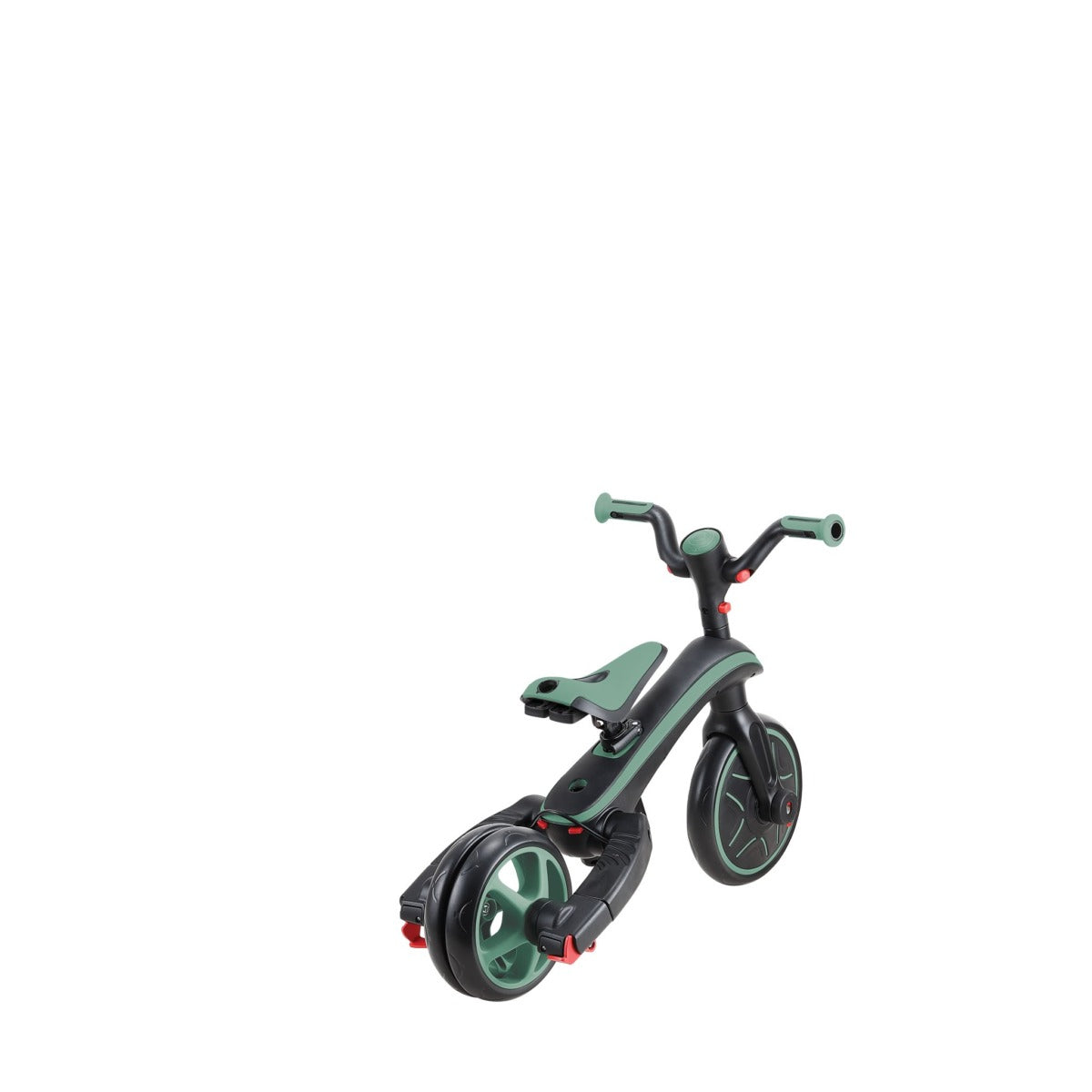 Globber Trike Explorer 4-in-1 Aufsitzlaufrad – Push & Pedal, verstellbarer Sitz, faltbar – 15 kg – Olivgrün