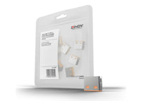 Lindy 10er-Set USB-Sperren – Orange