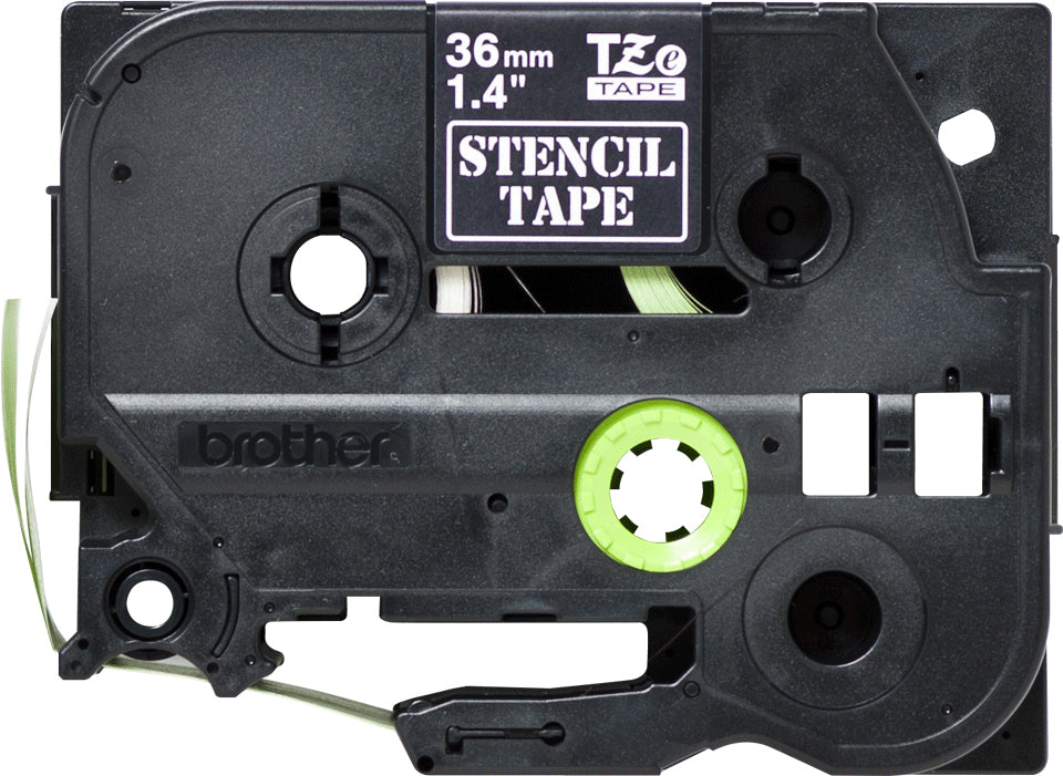 Brother STe-161 Schriftband – Schwarz – 46 mm × 3 m, nicht laminiert – für Brother P-touch