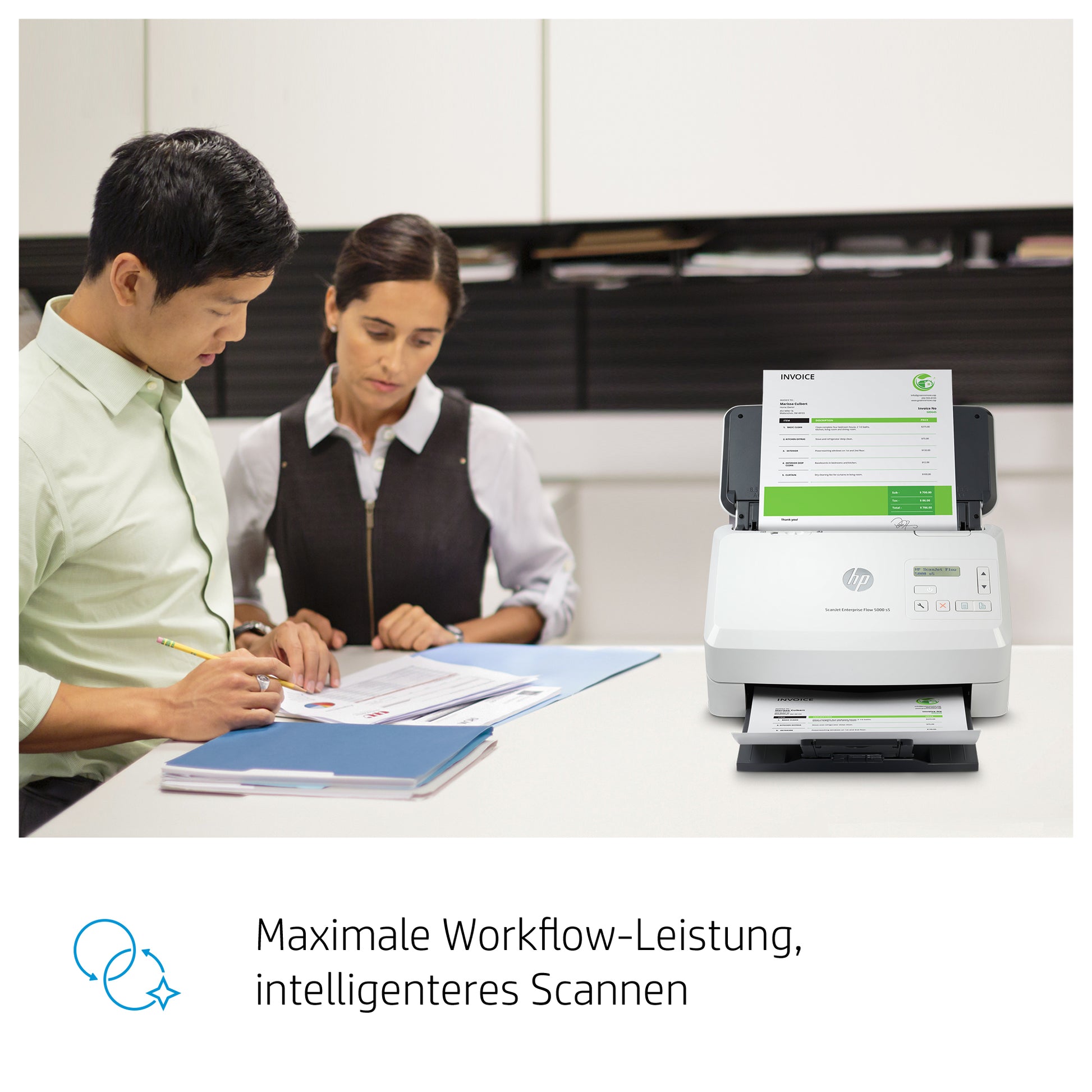 HP Scanjet Enterprise Flow 5000 – Dokumentenscanner, A4, 600 dpi