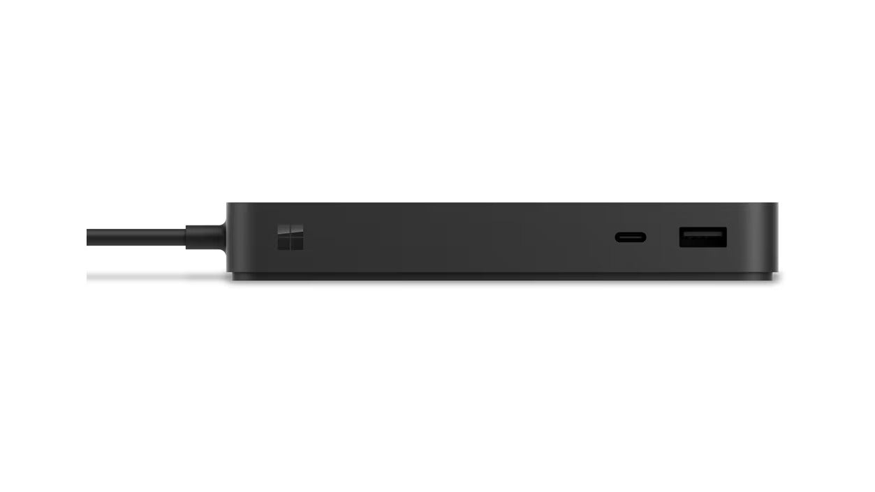 Microsoft Surface Thunderbolt 4 Dock – für Surface, 3 × USB-C, 1 × USB-A, 2,5 Gbit LAN, 165 W, schwarz