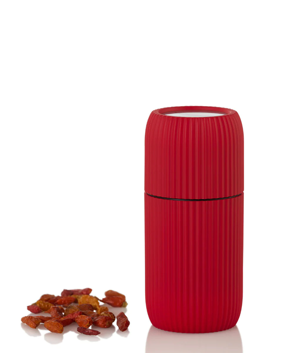 AdHoc Salz-/Pfeffermühle 11,8 cm, Edelstahl/Kunststoff, Rot, für Chili