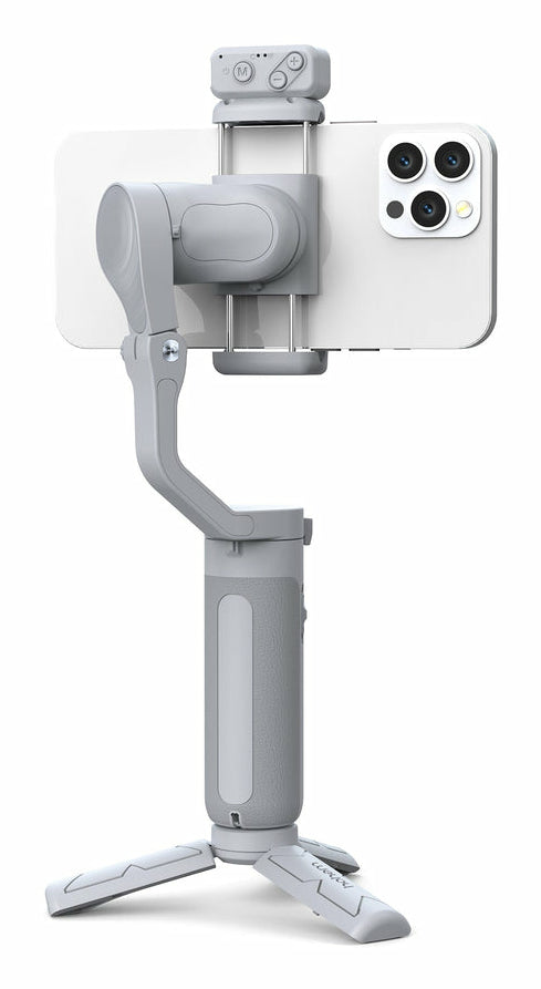 Hohem iSteady XE – 3-Achsen Smartphone-Gimbal, 2000 mAh/8 h – für Smartphones 55–90 mm – Grau