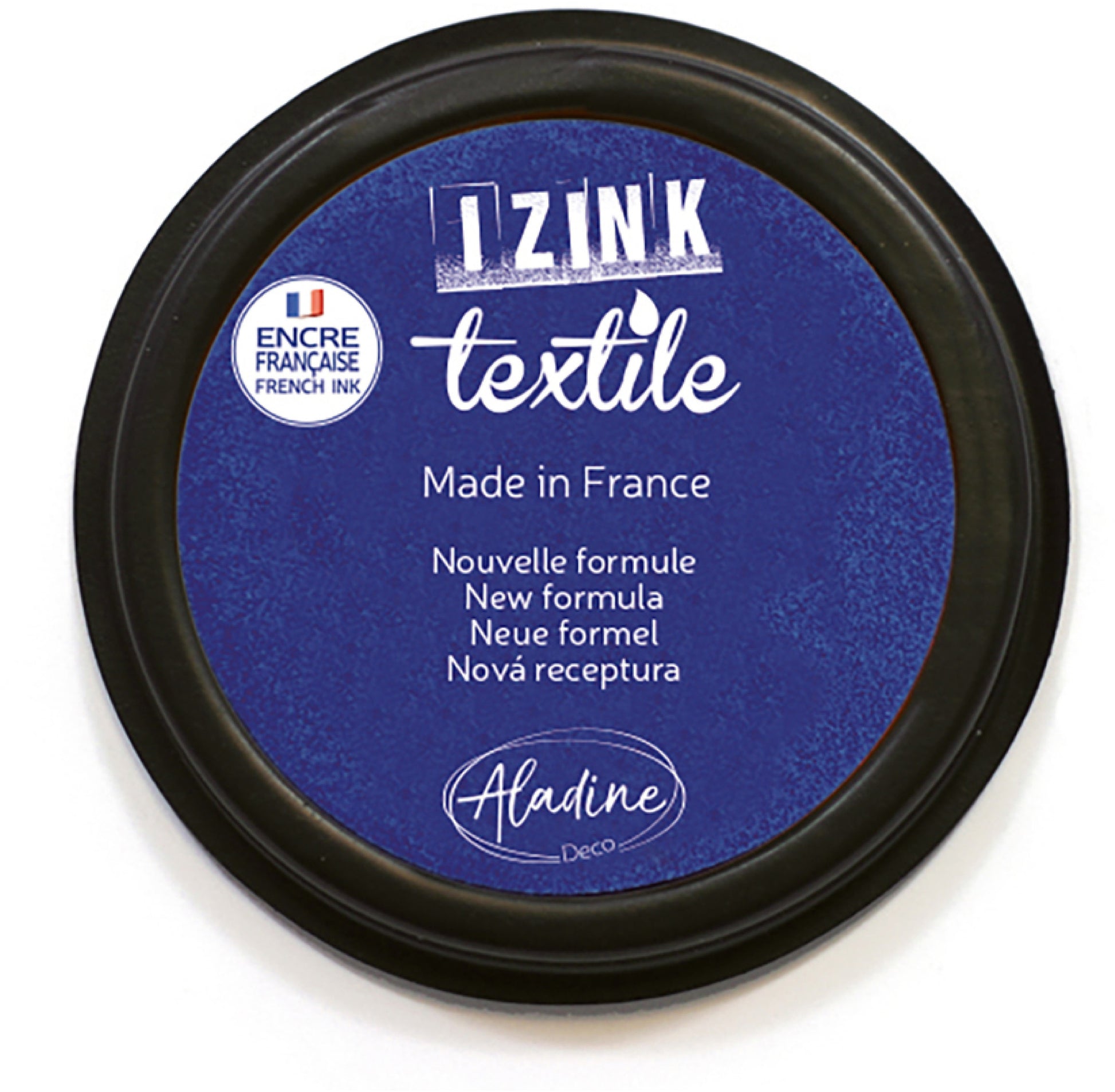 Aladine Textilstempelkissen IZINK 19014, blau, 95 × 95 × 20 mm