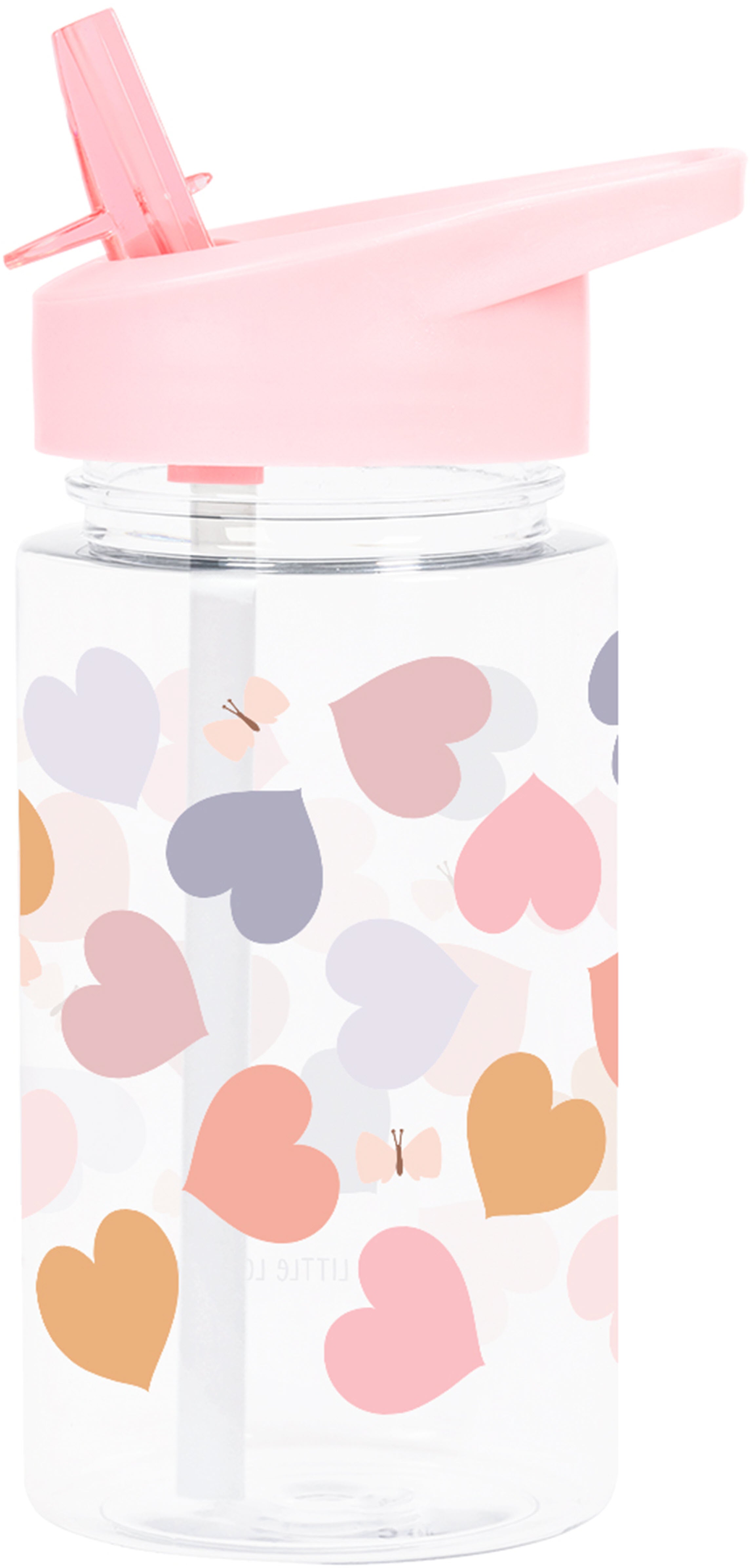ALLC DBHEMU93 Kindertrinkflasche 450 ml – mit Strohhalm, BPA-frei, Tritan