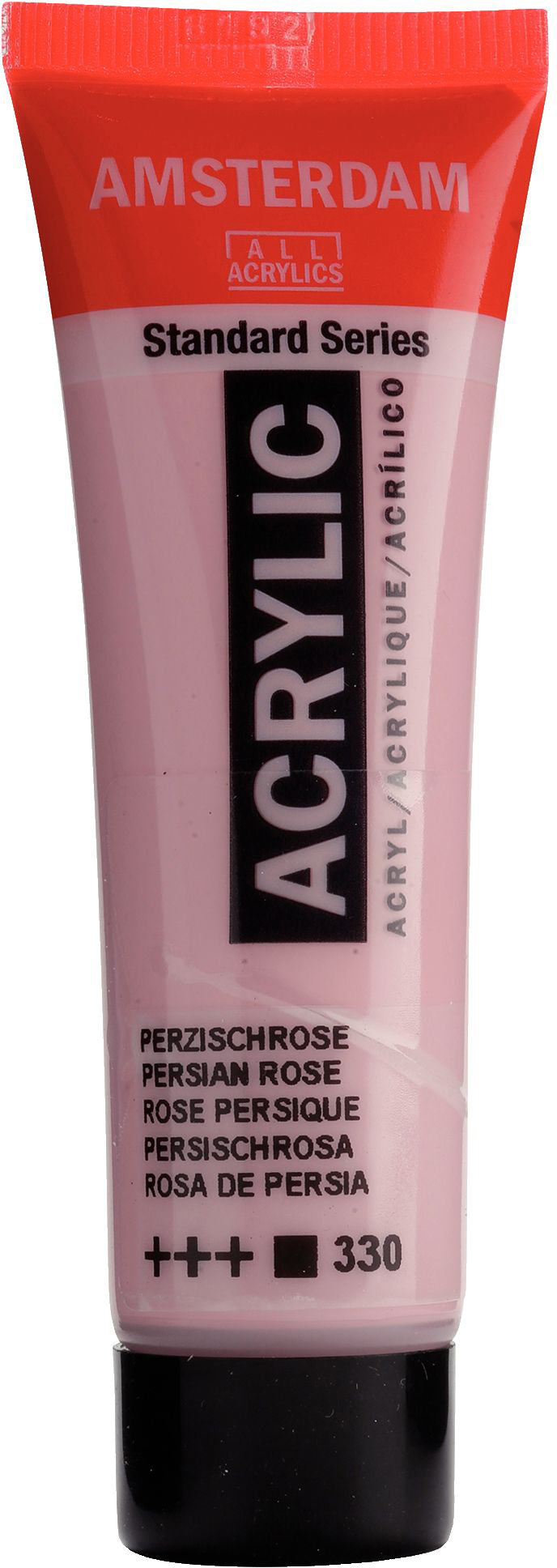 Royal Talens AMSTERDAM Standard Serie Acrylfarbe – Persischrosa 330, seidenmatt – 20 ml Tube – für Leinwand, Papier, Holz