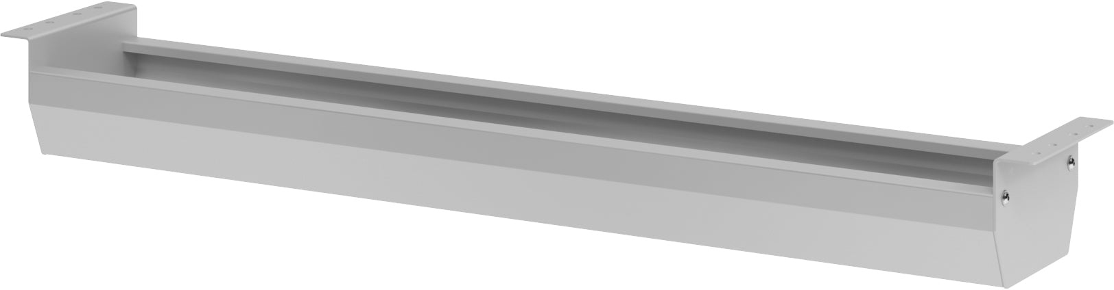 Apollo VKC12/S Untertisch-Kabelwanne – 1'215 × 180 × 85 mm – Metall – Grau, abklappbar, Schraubbefestigung