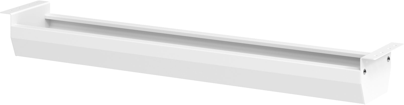 APOLLO Kabelbrücke 180×85 mm, L 1'215 mm – Metall, pulverbeschichtet – weiss – für 120 cm Tische