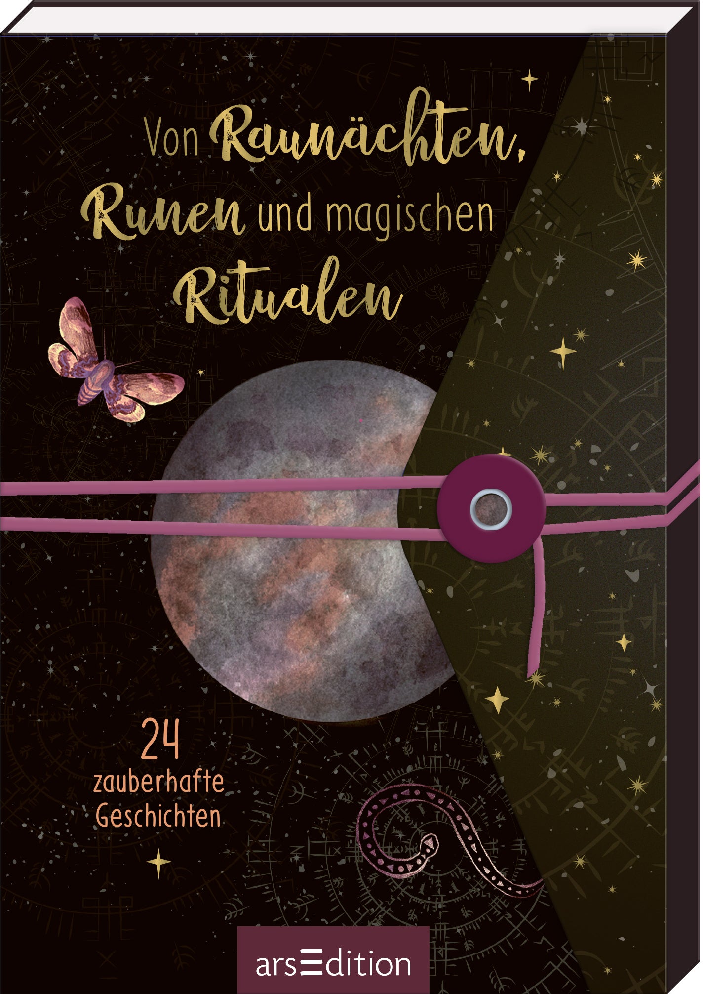 Ars edition Raunächte – Adventskalender-Buch – 15,6 × 12,6 cm – Kalendarium Deutsch