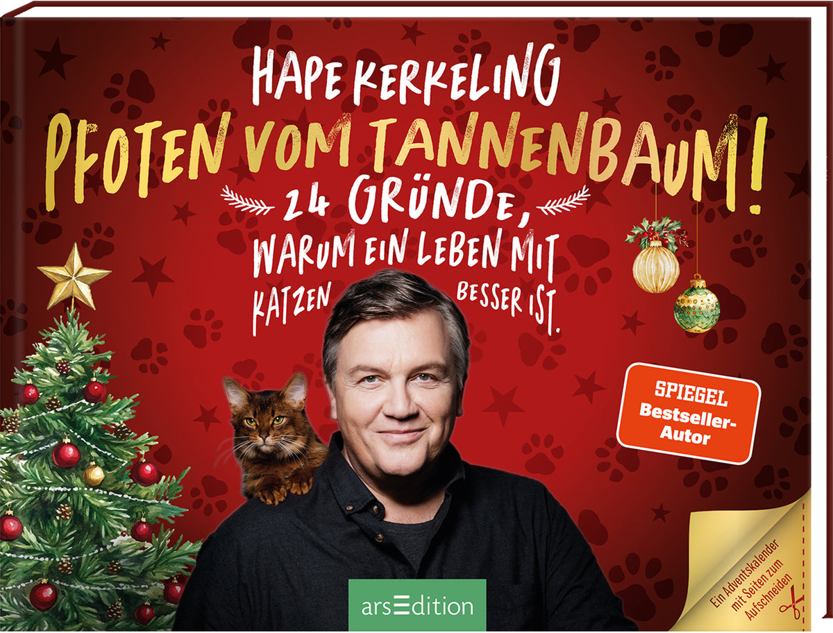 Ars Edition Hape Kerkeling Pfoten vom Tannenbaum – Adventskalender