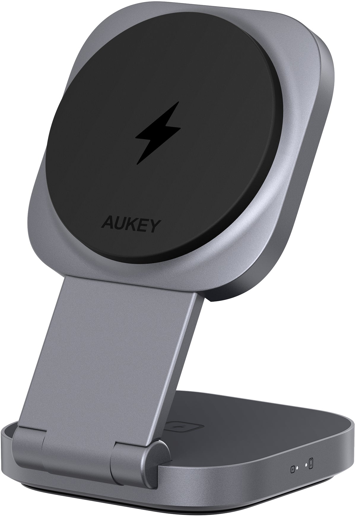 AUKEY Kabelloses Ladegerät, Qi2, magnetisch, 25 W, 2-in-1 – für iPhone und AirPods