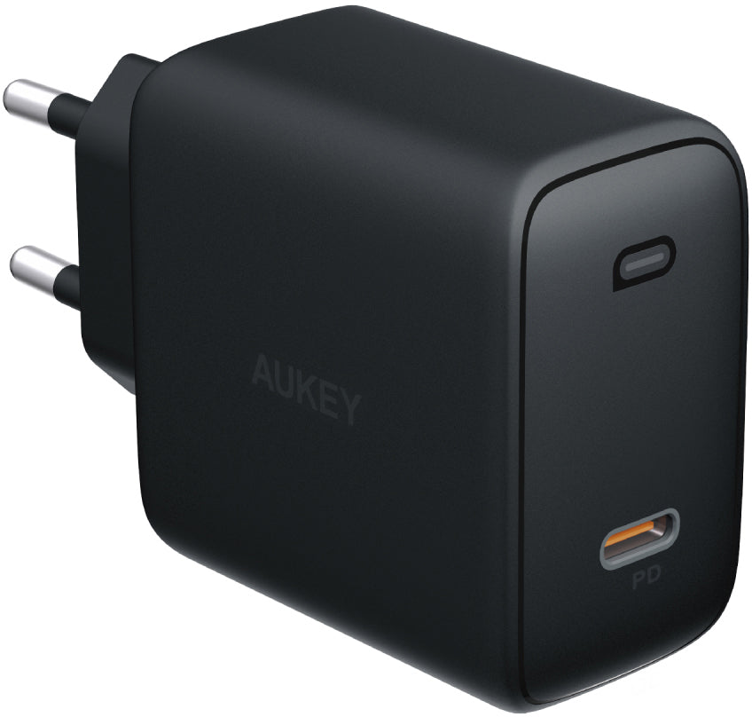 AUKEY SWIFT PA-F5T USB-Ladegerät 65 W – USB-C×1, PD, GaN – Schwarz