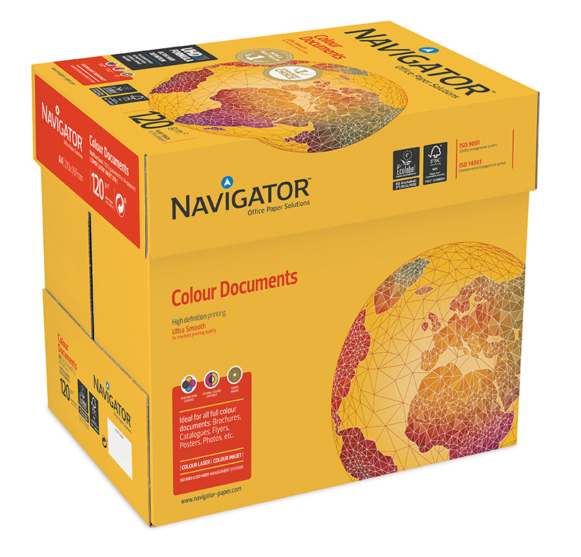 Navigator Colour Documents Kopierpapier Weiss – A3, 120 g/m², 2'000 Blatt
