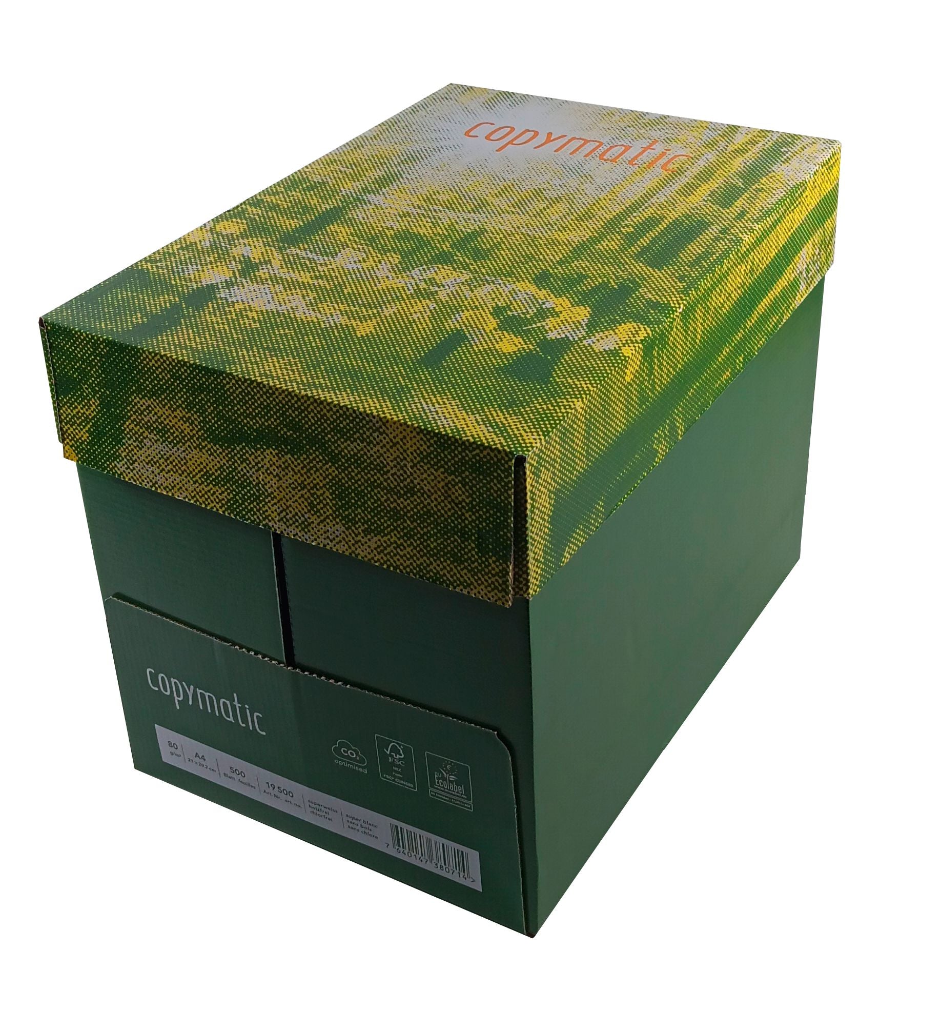 Copymatic Kopierpapier Hochweiss – A4, 80 g/m², 100'000 Blatt