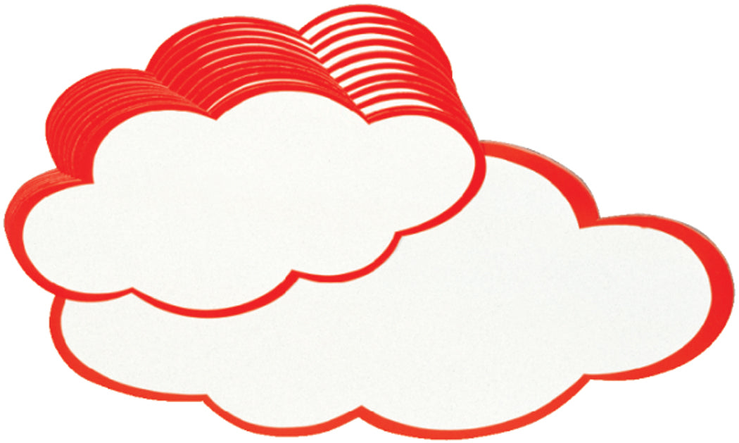 Berec Moderationskarten Wolke – 37 × 62 cm, Karton, 20 Stk.