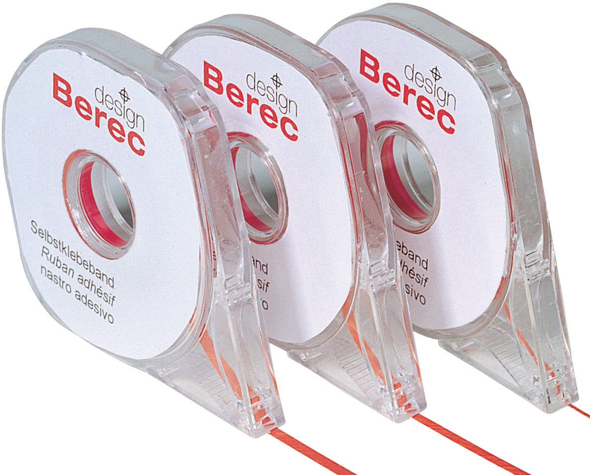 Berec Aufteilungsband – Rot – Selbstklebend – 2,5 mm × 16 m
