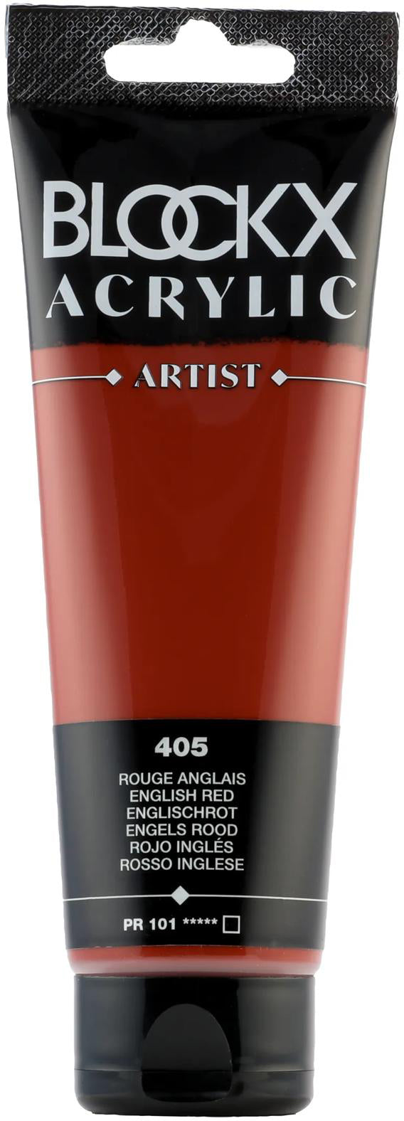 Blockx Acrylic Artist Acrylfarbe – Englischrot, seidenmatt – 120 ml