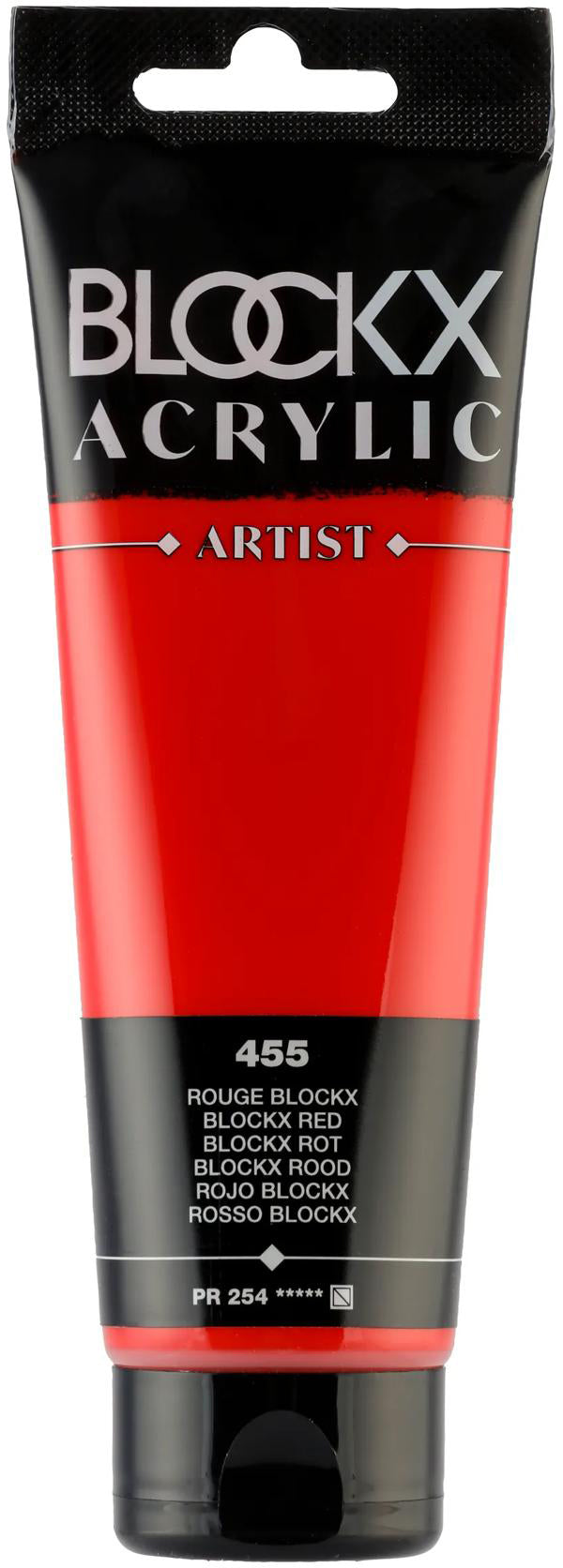 Blockx Acrylic Artist Acrylfarbe – Rot, seidenmatt – 120 ml