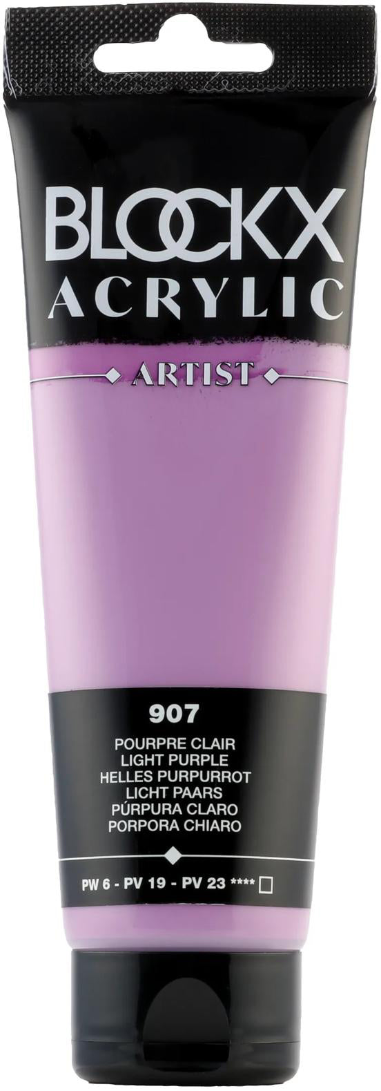 Blockx Acrylic Artist Acrylfarbe – Helles Purpurrot, seidenmatt – 120 ml