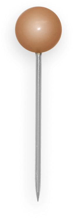 Büroline Landkartennadeln – Ø 4 mm, L 20 mm – Braun