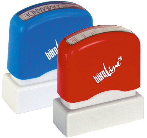 Büroline 167064 – Selbstfärbender Wortstempel, Text "Einschreiben" – blau