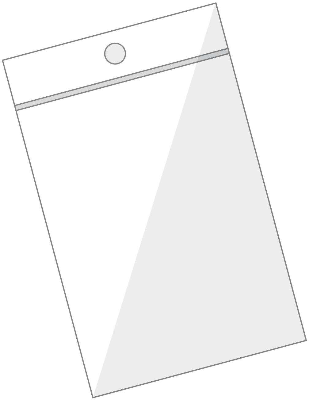 Buroline Druckverschlussbeutel – 75 × 90 mm, transparent – 100 Stk.