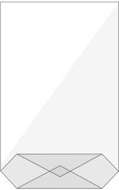 Buroline Cellophantüten mit Kreuzboden transparent – 145 × 235 mm – 10 Stk.