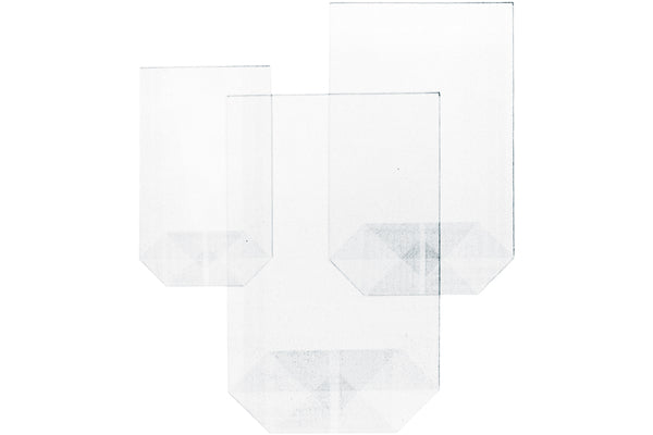 Büroline Kreuzboden-Beutel – 280 × 92 × 173 mm, transparent