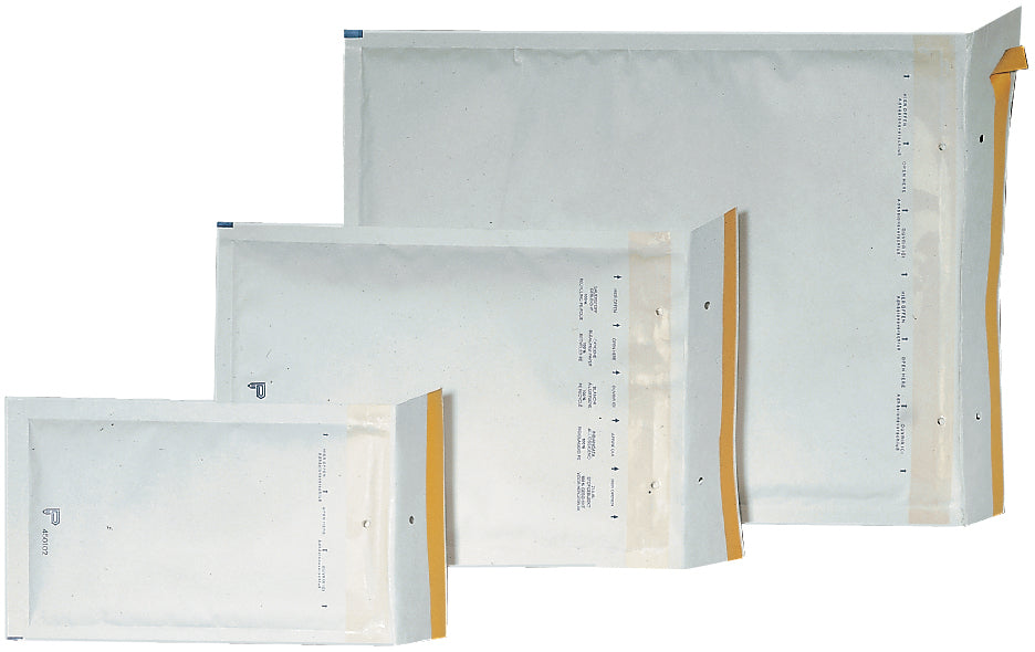 Büroline Luftpolstertasche – 255 × 360 mm, selbstklebend, Papier/PE, weiss
