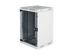 Digitus 10" Wandverteiler 10U, IP20, abschliessbar, 350 × 350 × 550 mm, grau, Stahl