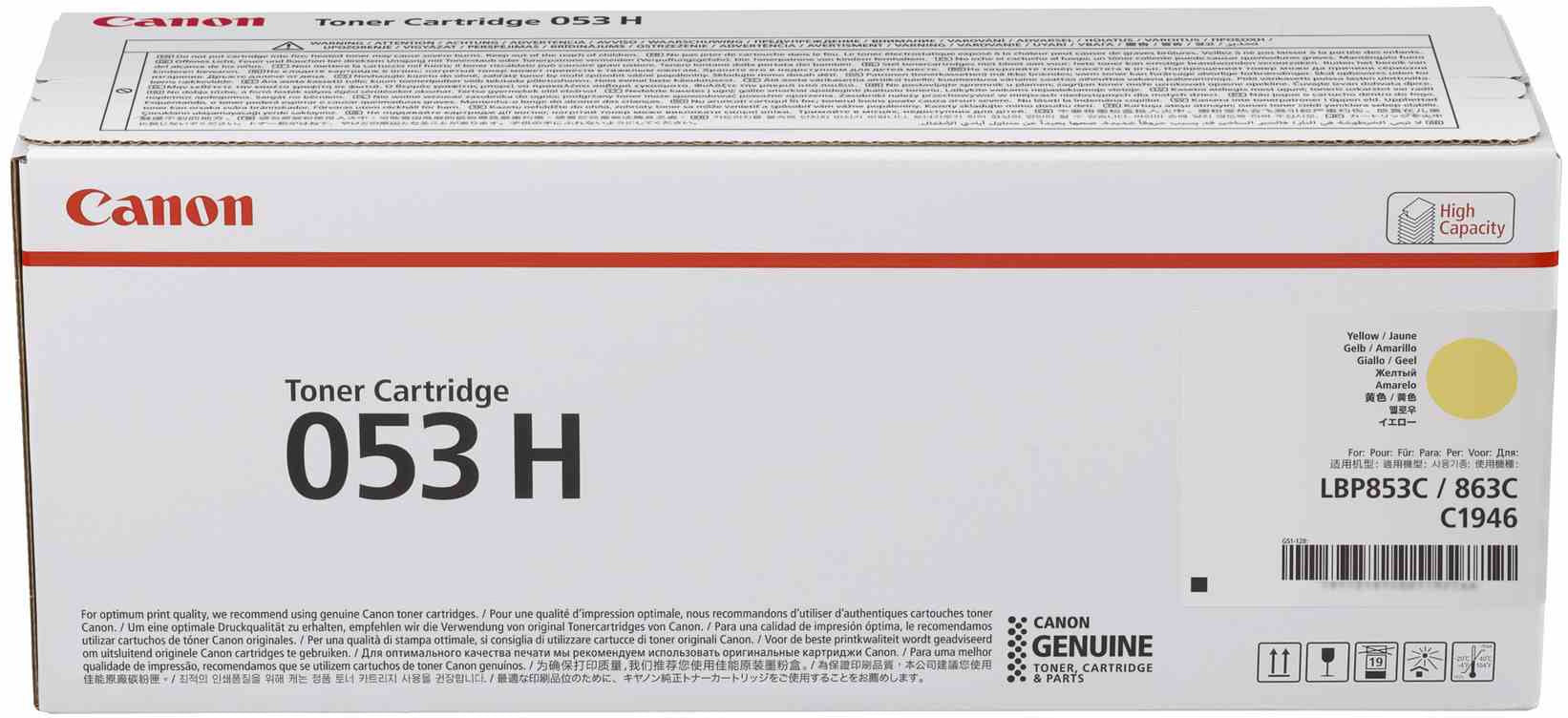 Canon 053H Gelb Toner – Original – für Canon LBP853Ci/863Ci