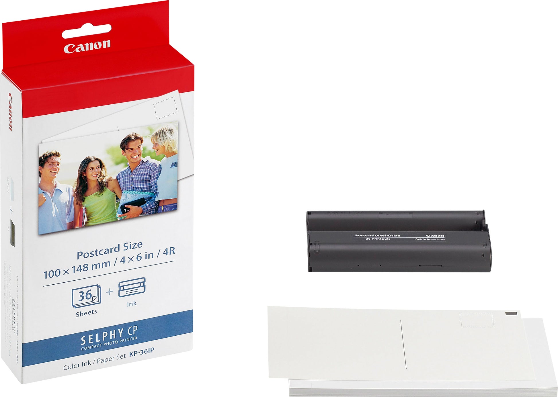 Canon KP-36IP Fotopapier – 10 × 14,8 cm, 36 Blatt, für Canon SELPHY (Auswahl)
