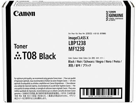 Canon T08 Schwarz Toner – Original – 11'000 Seiten – für Canon i-SENSYS X 1238/1238Pr/1238i u. a.