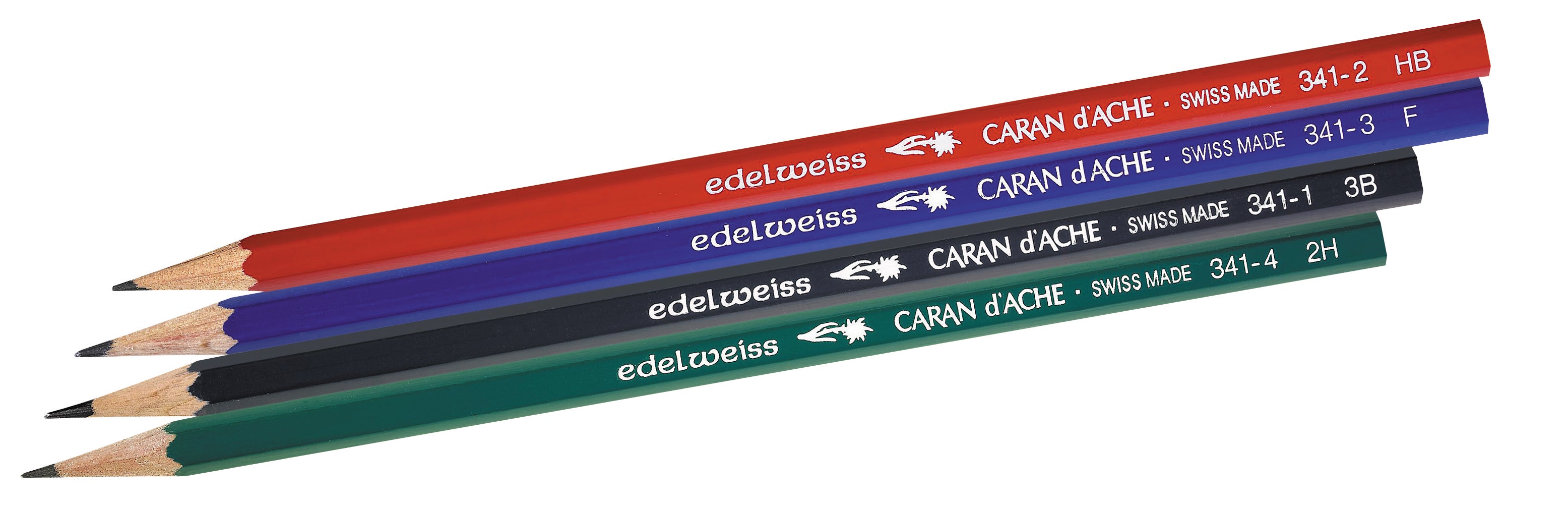 Caran d-Ache Caran d’Ache 341 Bleistifte F, blau – 4er-Set