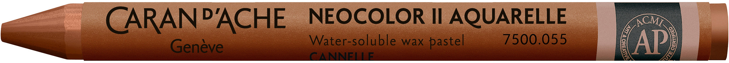 Caran d-Ache Caran d’Ache Neocolor II Wachsmalkreide – Zimtbraun, wasservermalbar, lichtbeständig