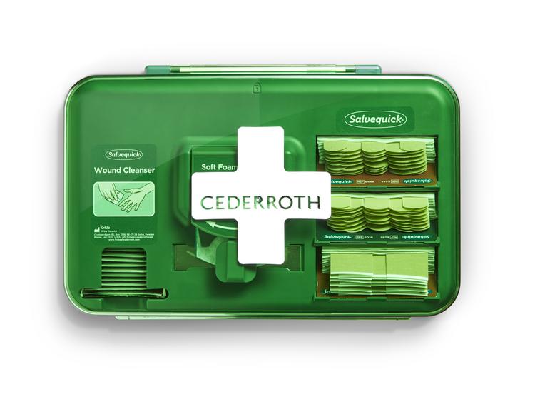 Cederroth Erste-Hilfe-Koffer – für Zuhause, grün, 310 × 160 × 200 mm