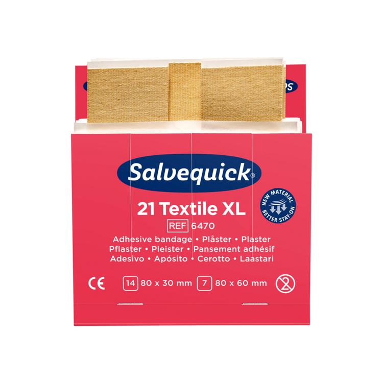 Cederroth Pflaster-Nachfüllpackung – 21 Stück, für Salvequick Spender, hautfarben