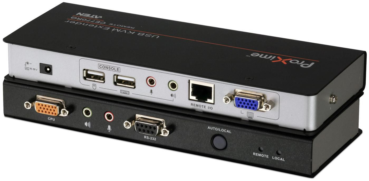 ATEN KVM-Extender-Set VGA – 1920 × 1200, USB, bis 300 m über Cat 5
