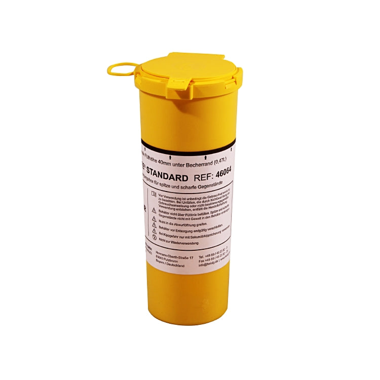 E-Safe mobiler Abfallsammler – 0,6 l – Kunststoff – Gelb