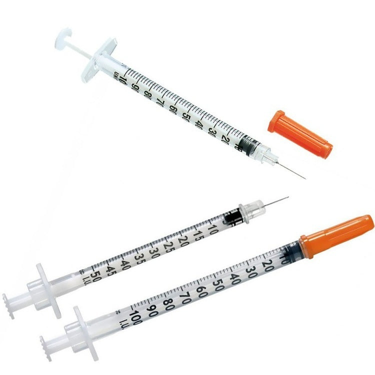 Insulinspritze 1 ml U100 – 100 Stück, steril, 0,33 × 12,7 mm