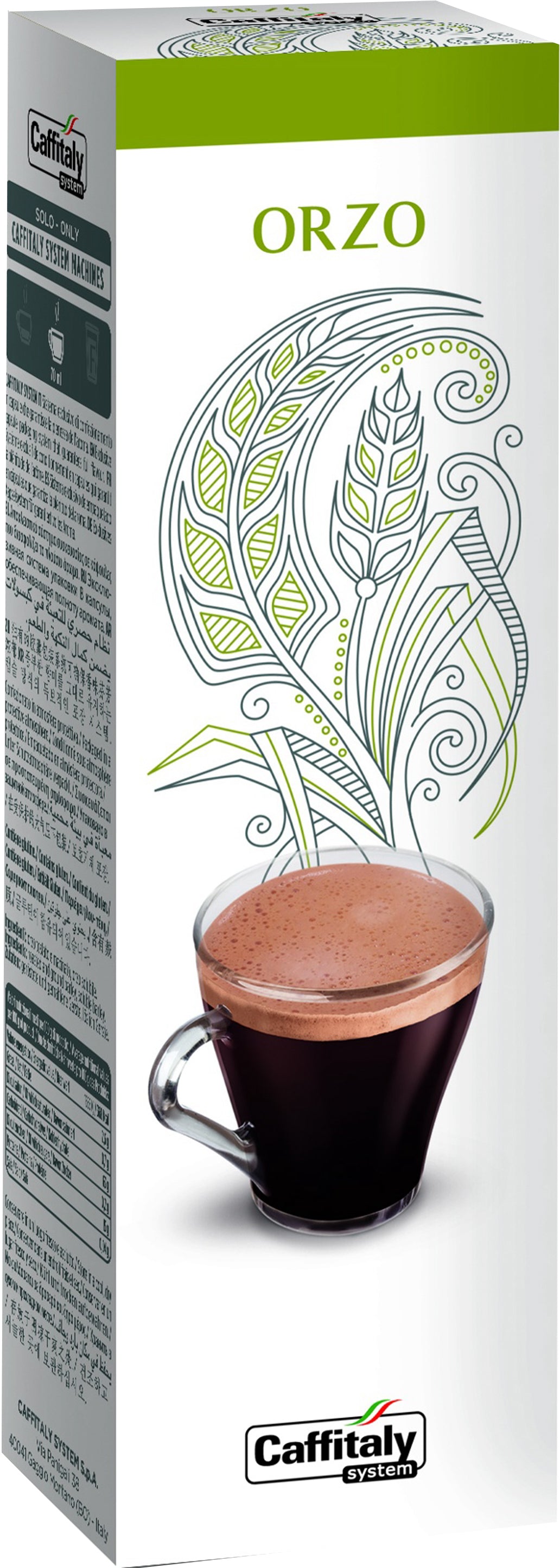 Chicco d'Oro Orzo – Kapseln für Caffitaly – Getreidekaffee, 10 Kapseln