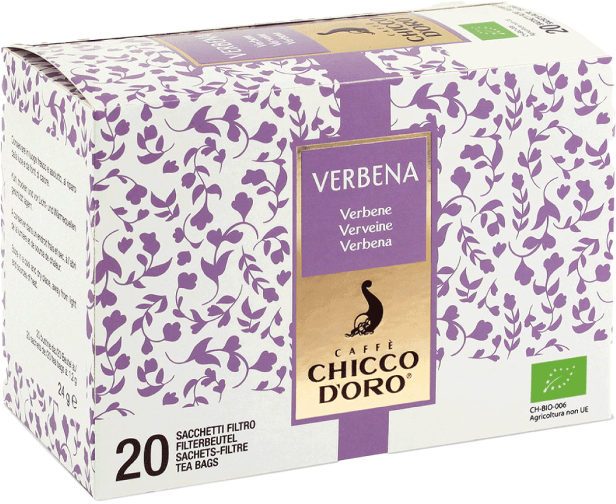 Chicco d'oro Kräutertee Zitronenverbene – Teebeutel 20 Beutel – Bio