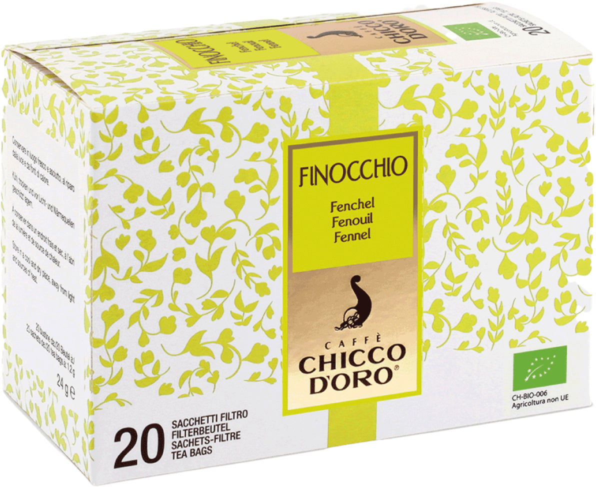 Chicco d'oro Kräutertee Fenchel – Teebeutel 20 Beutel – Bio