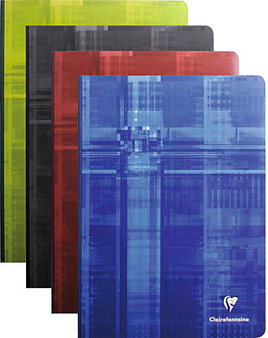 Clairefontaine Dos Toile Notizheft – 170 × 220 mm – kariert 5 mm – 96 Blatt