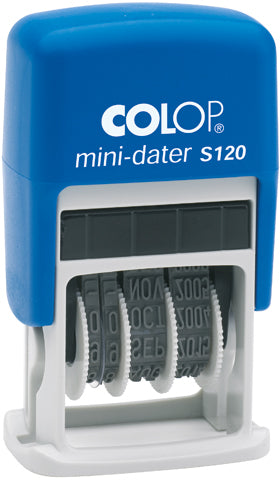 Colop F S120/F – Selbstfärbender Datumstempel, Schrifthöhe 4 mm
