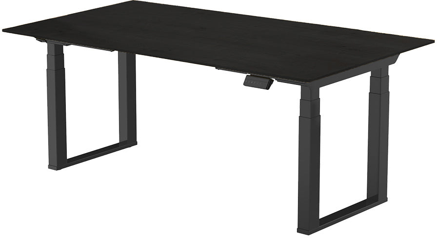 Contini ET223Q – Elektrischer Sitz-/Steh-Tisch, 160 × 80 cm, Höhe 60,5–125,5 cm, 200 kg, Schwarz