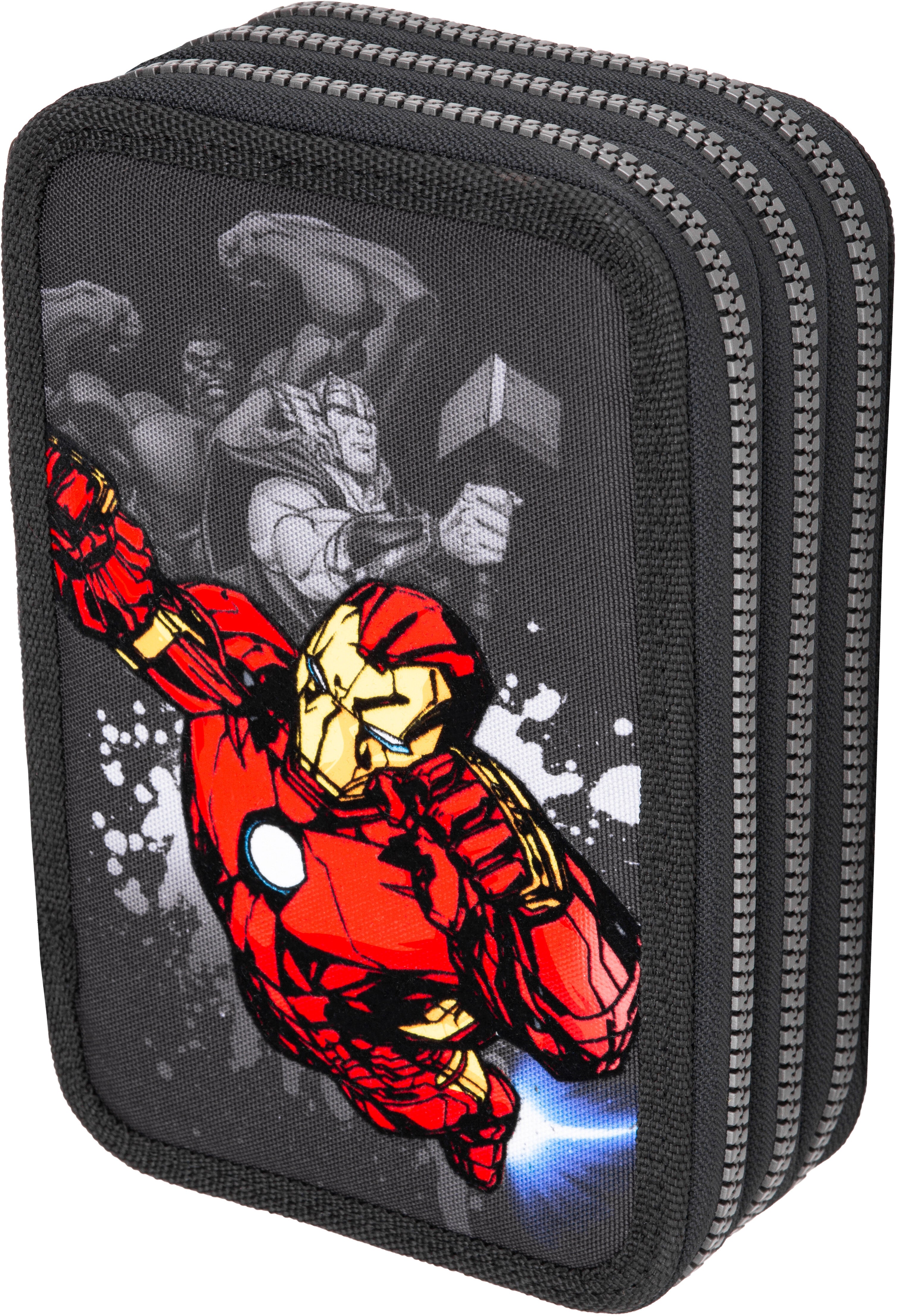 Coolpack Jumper F067778 – Schüleretui, 3 Klappen, gefüllt (46-teilig), Avengers, Polyester